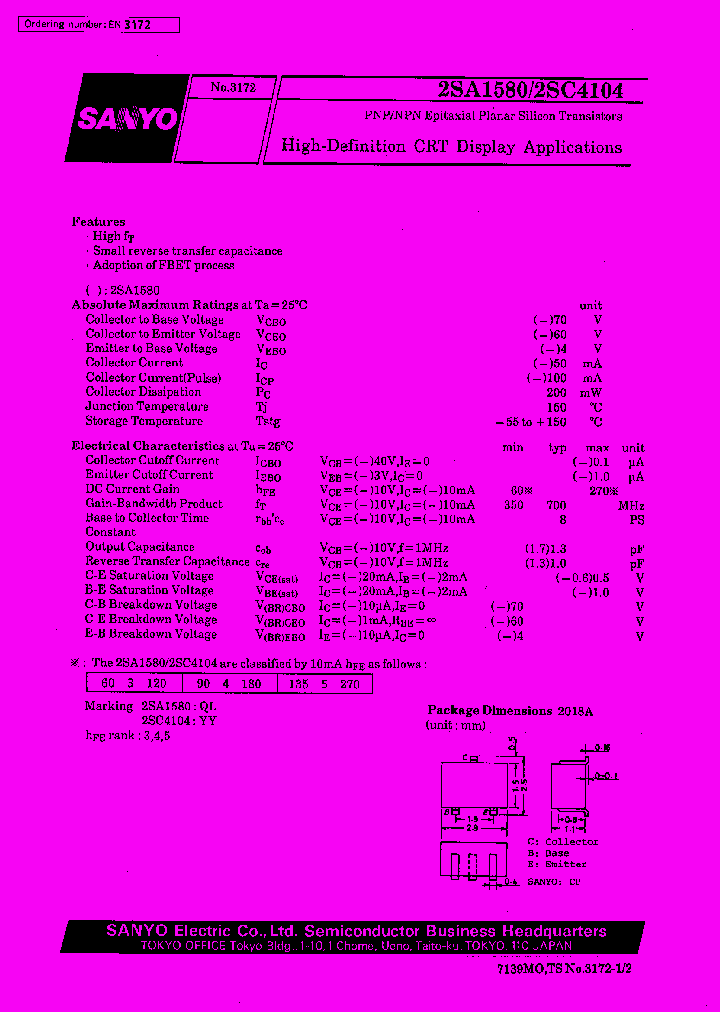 2SA1580_17166.PDF Datasheet