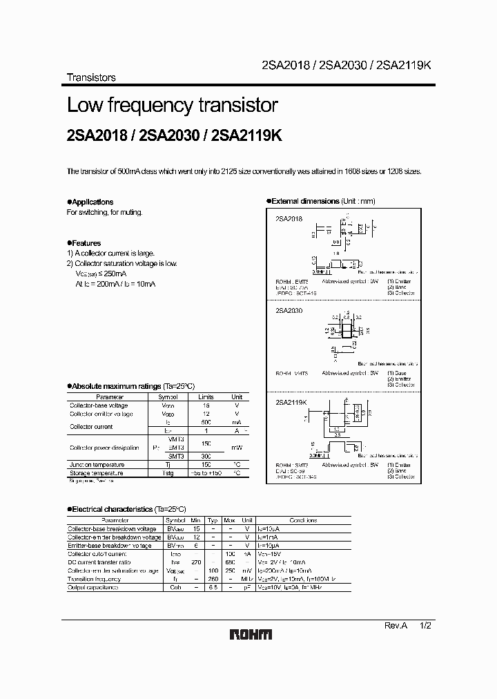 2SA2018_6160.PDF Datasheet