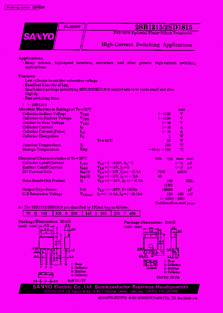 2SB1215_6792.PDF Datasheet