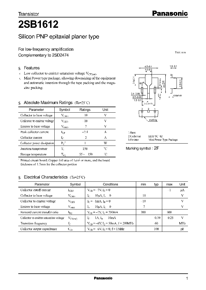 2SB1612_21490.PDF Datasheet