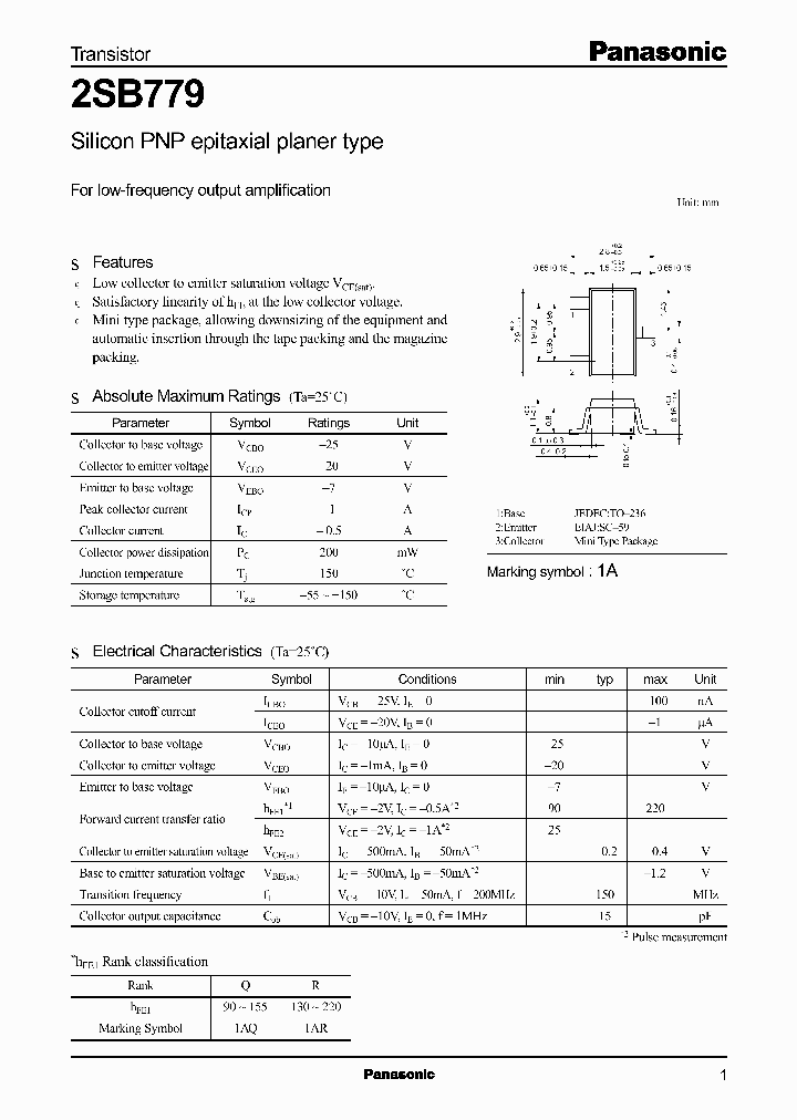 2SB779_6921.PDF Datasheet