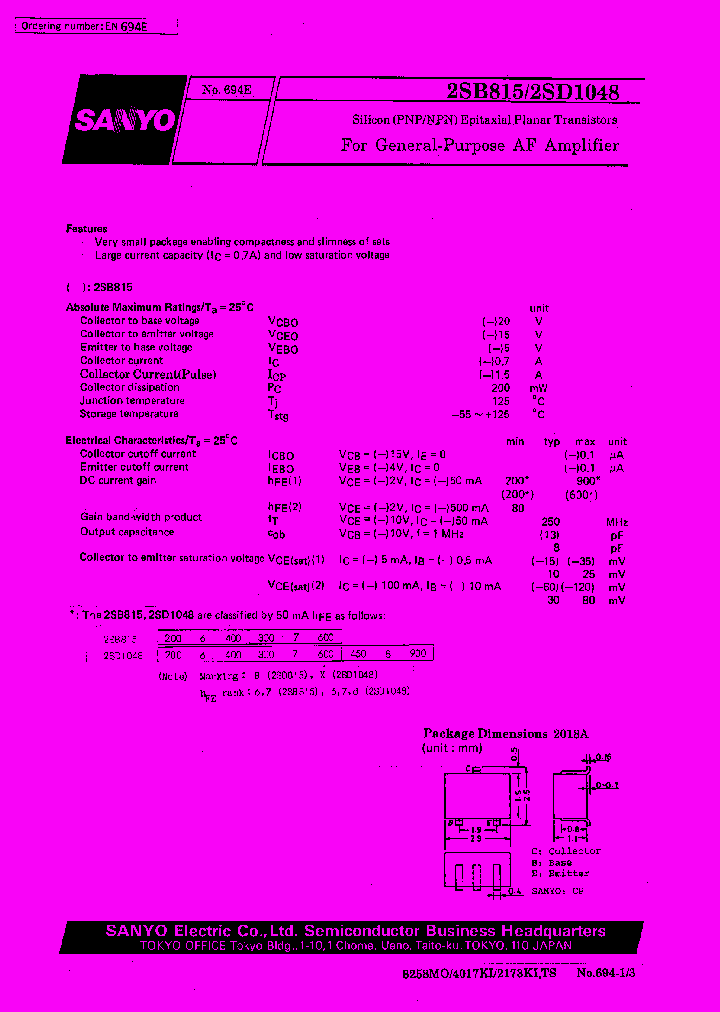 2SB815_6942.PDF Datasheet