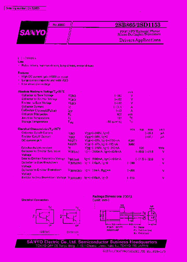 2SB865_6963.PDF Datasheet