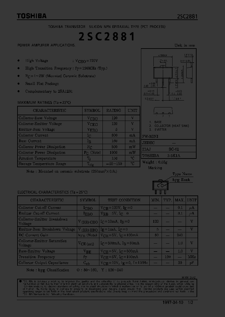 2SC2881_176084.PDF Datasheet