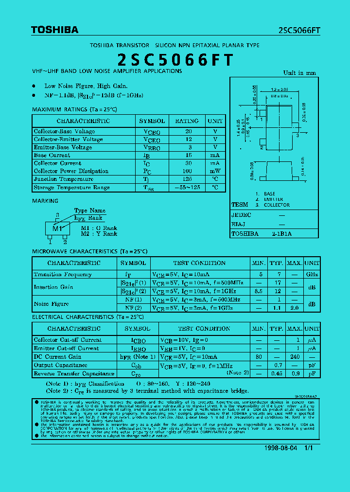 2SC5066FT_7129.PDF Datasheet