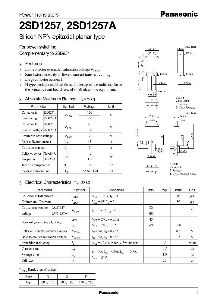 2SD1257_188386.PDF Datasheet