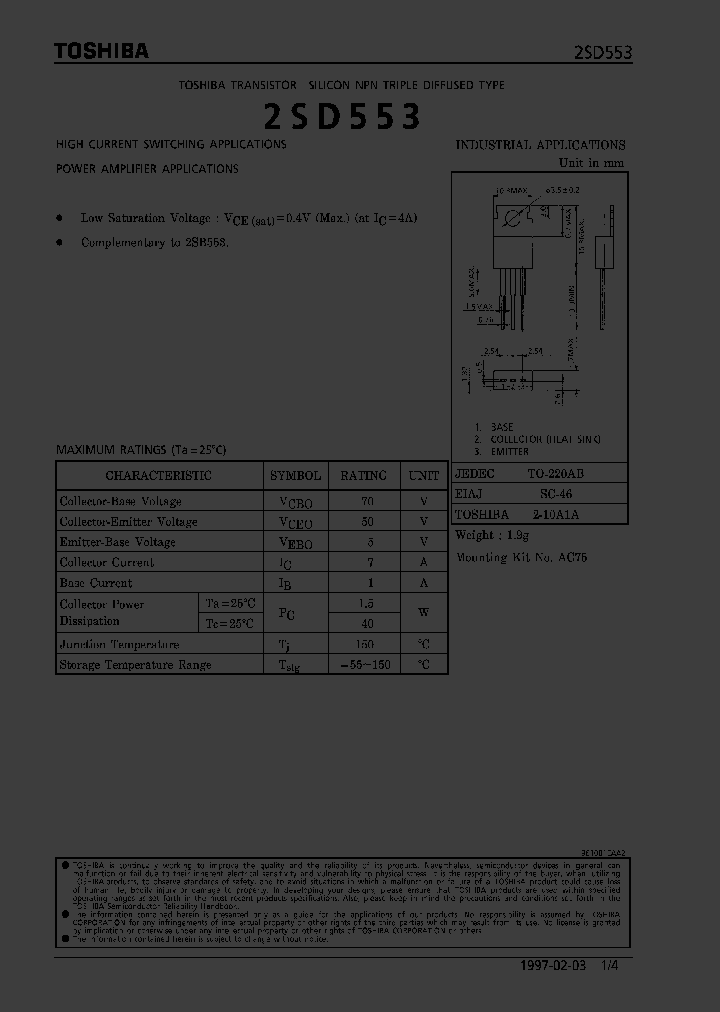 2SD553_7329.PDF Datasheet