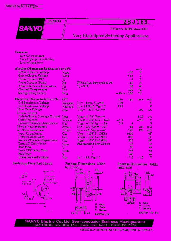 2SJ189_12706.PDF Datasheet