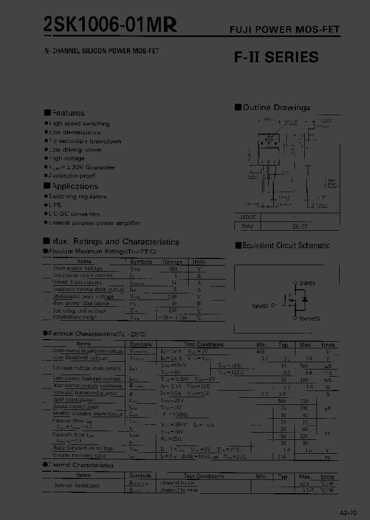 2SK1006_12362.PDF Datasheet