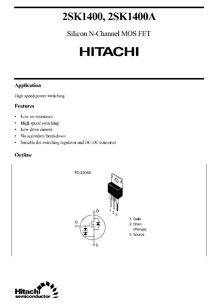 2SK1400_110324.PDF Datasheet