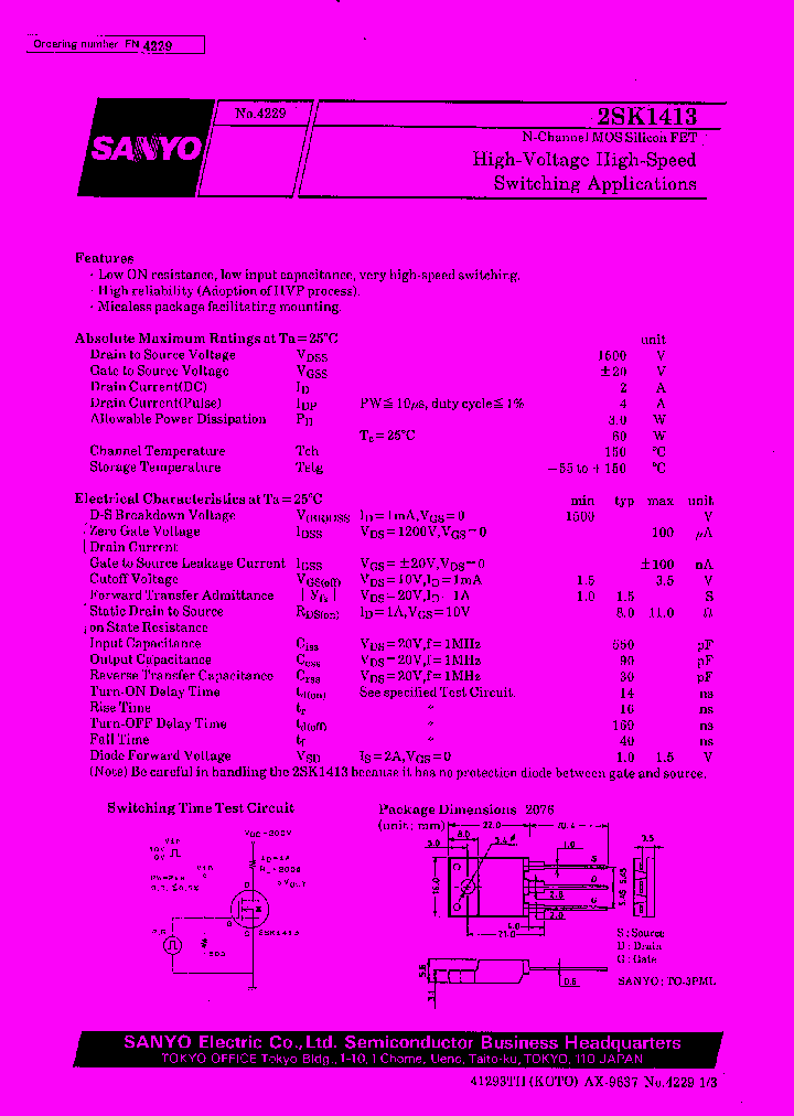 2SK1413_189634.PDF Datasheet