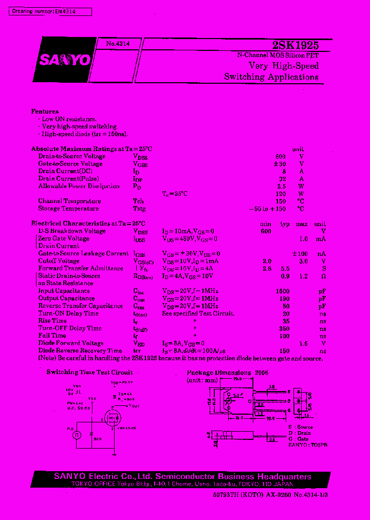 2SK1925_185311.PDF Datasheet