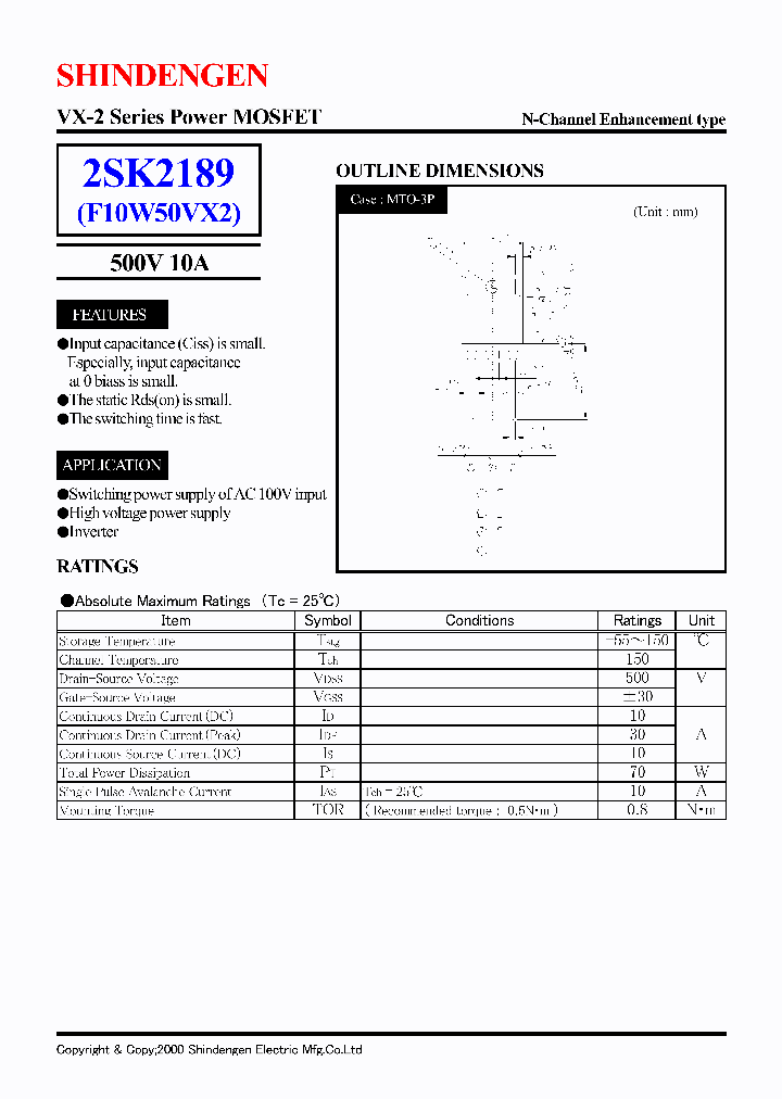 2SK2189_182665.PDF Datasheet