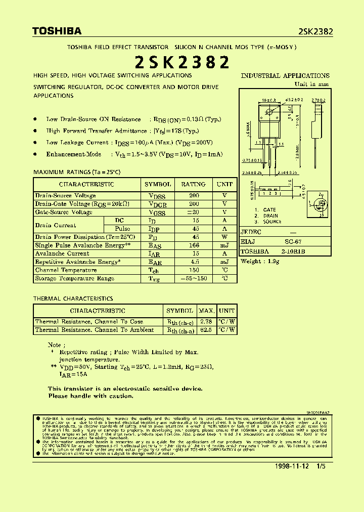 2SK2382_17373.PDF Datasheet