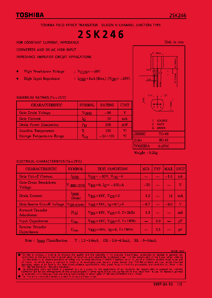 2SK246_190787.PDF Datasheet