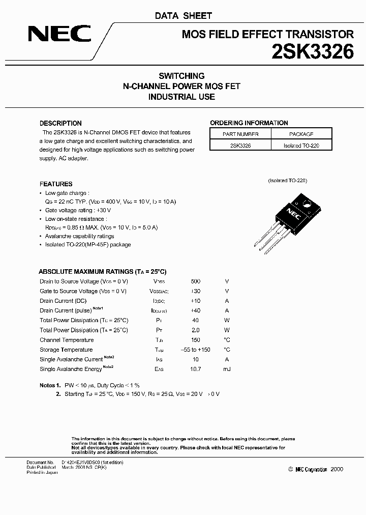 2SK3326_167643.PDF Datasheet