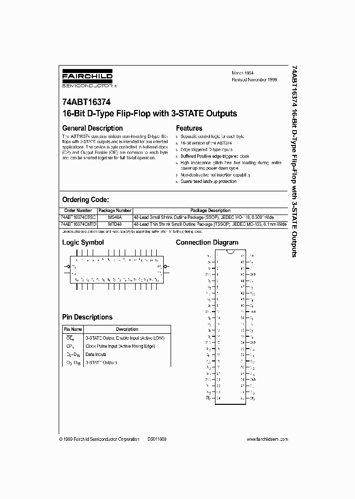74ABT16374_121402.PDF Datasheet