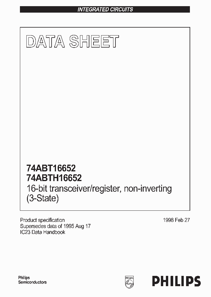 74ABT16652_175607.PDF Datasheet