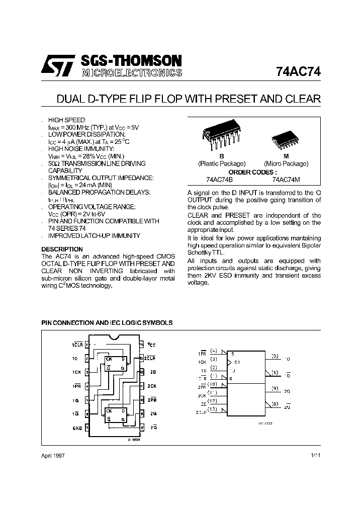 74AC74_17697.PDF Datasheet