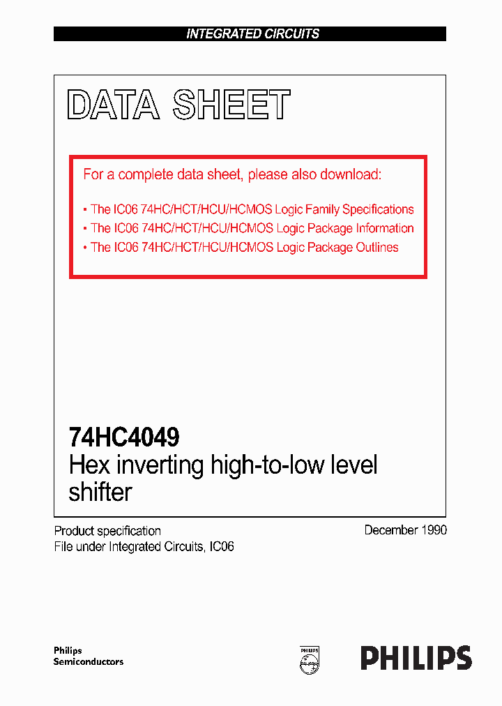 74HC4049_13619.PDF Datasheet