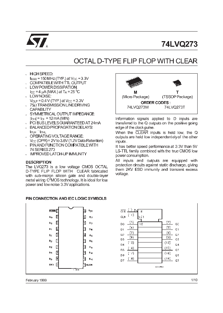 74LVQ273_168758.PDF Datasheet