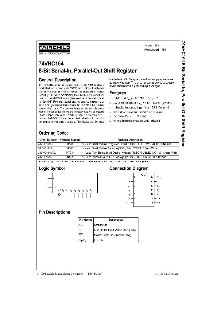 74VHC164_55384.PDF Datasheet