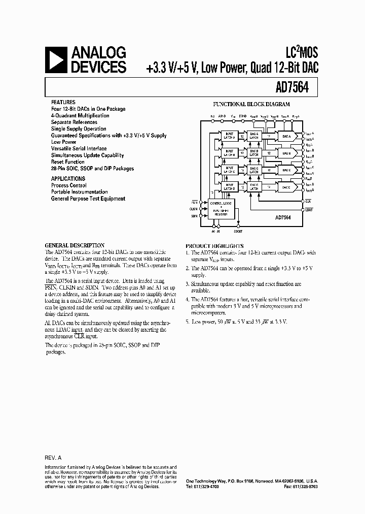 AD7564_106698.PDF Datasheet