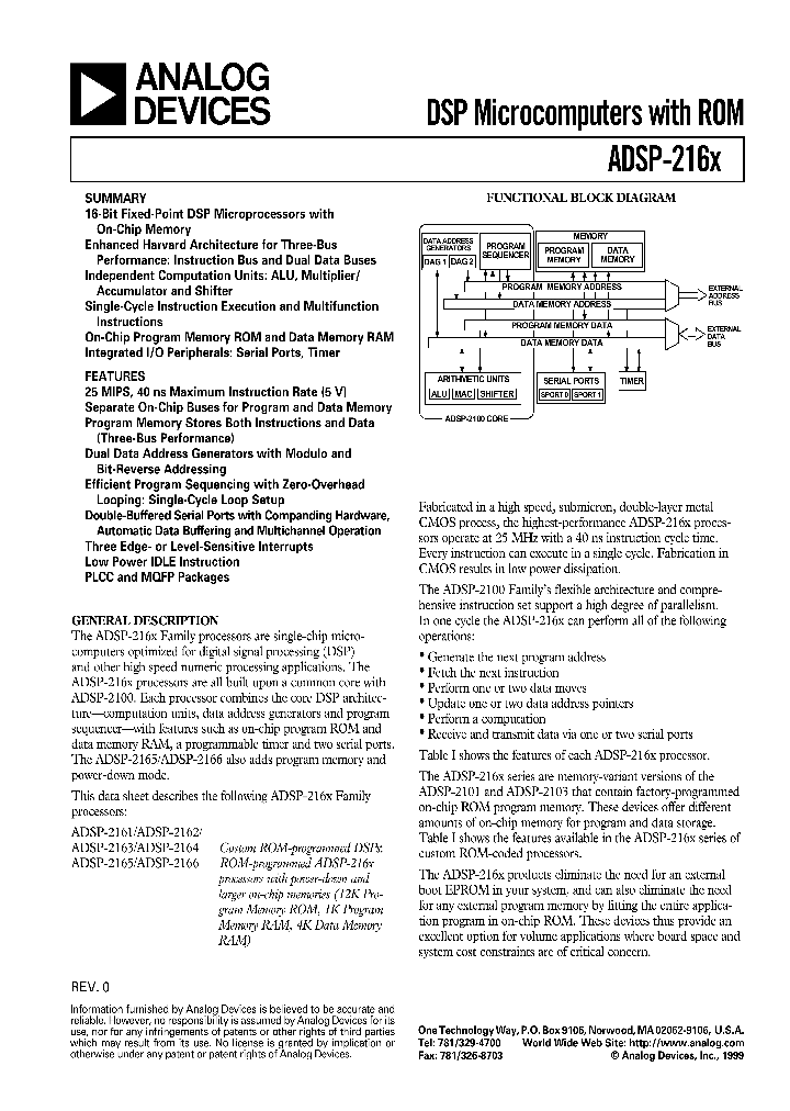 ADSP-2161_78996.PDF Datasheet