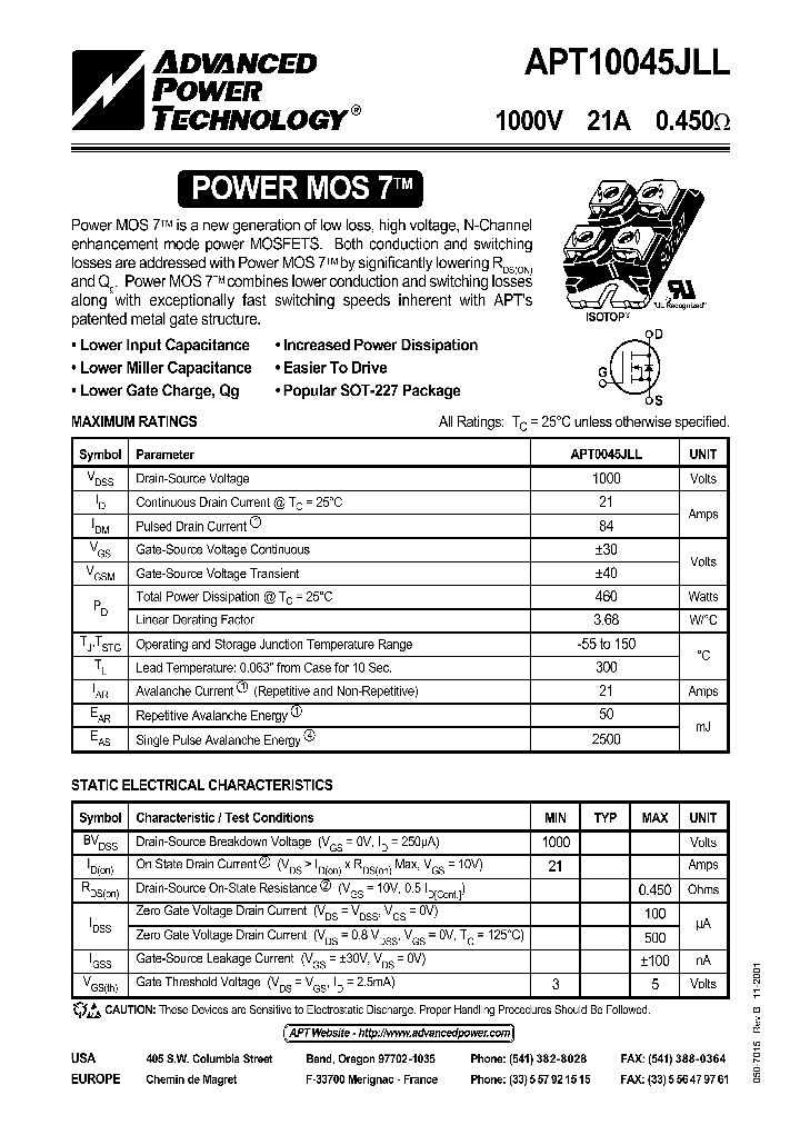 APT10045JLL_170491.PDF Datasheet