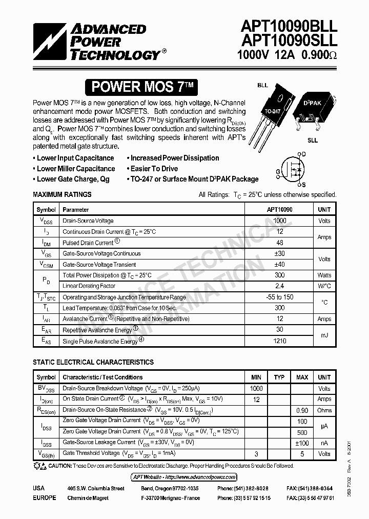 APT10090BLL_128421.PDF Datasheet