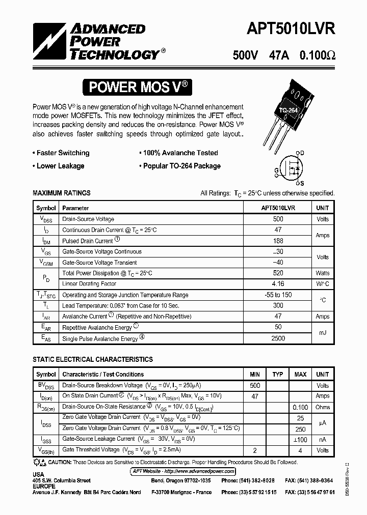 APT5010LVR_42235.PDF Datasheet