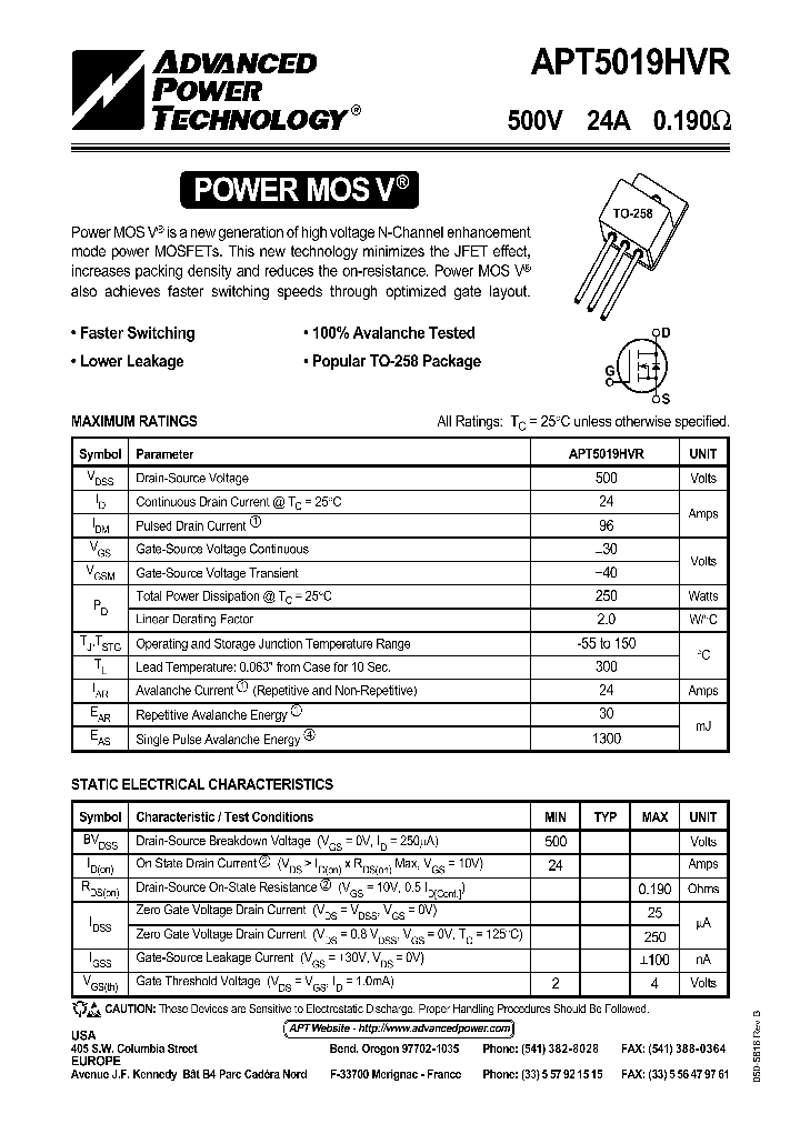 APT5019HVR_42266.PDF Datasheet