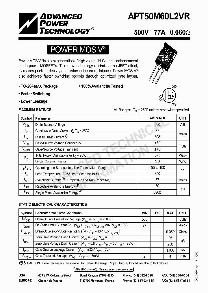 APT50M60L2VR_42314.PDF Datasheet