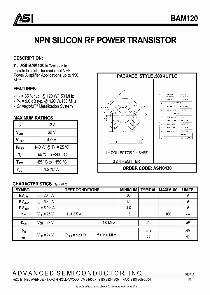 ASI10430_131587.PDF Datasheet