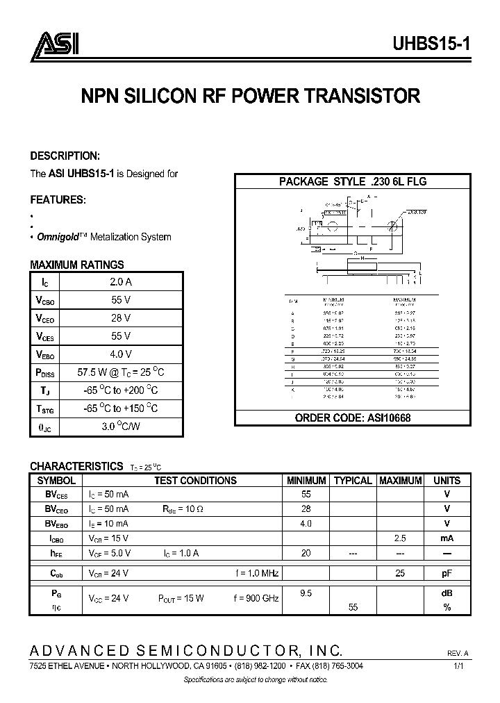 ASI10668_132798.PDF Datasheet