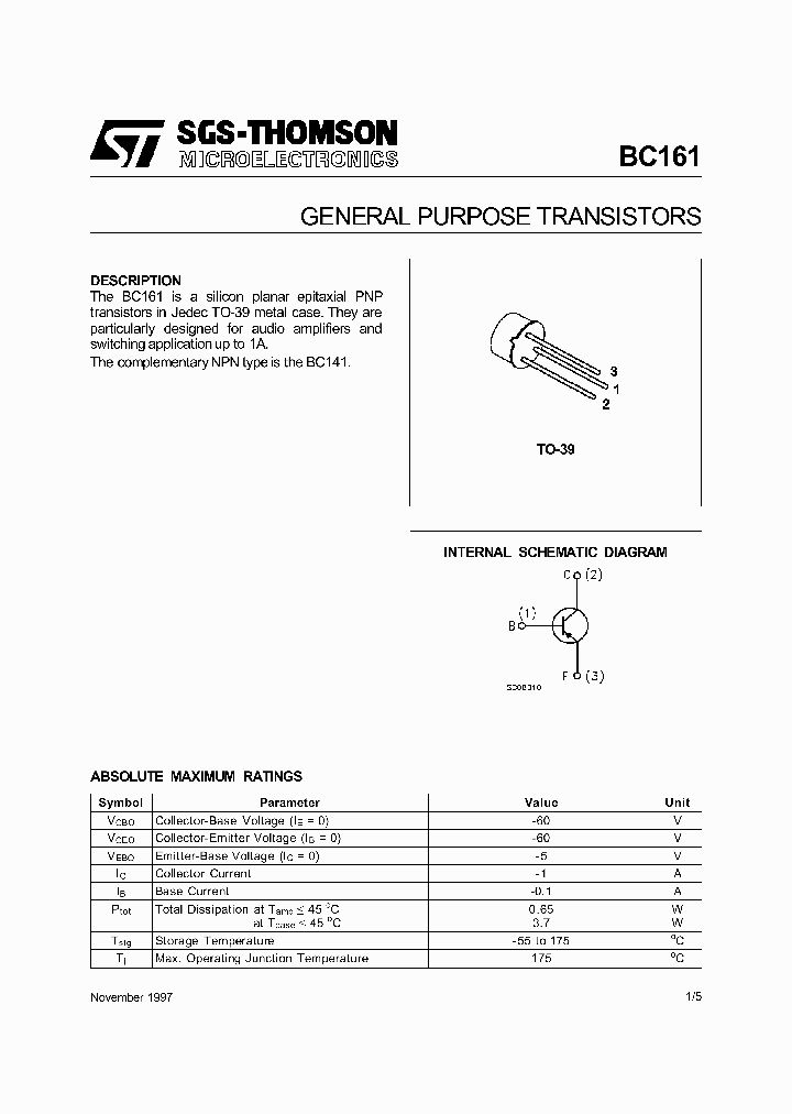 BC161_120860.PDF Datasheet