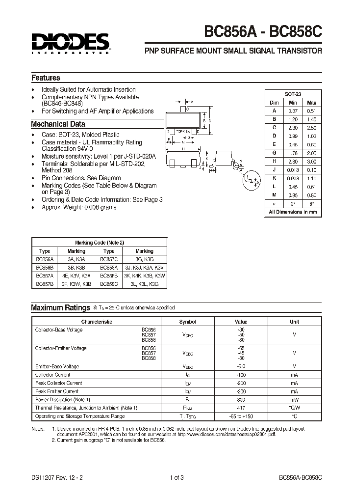 BC857B-7_82449.PDF Datasheet