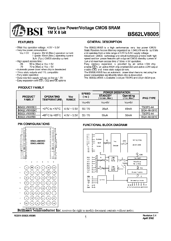 BS62LV8005_195142.PDF Datasheet