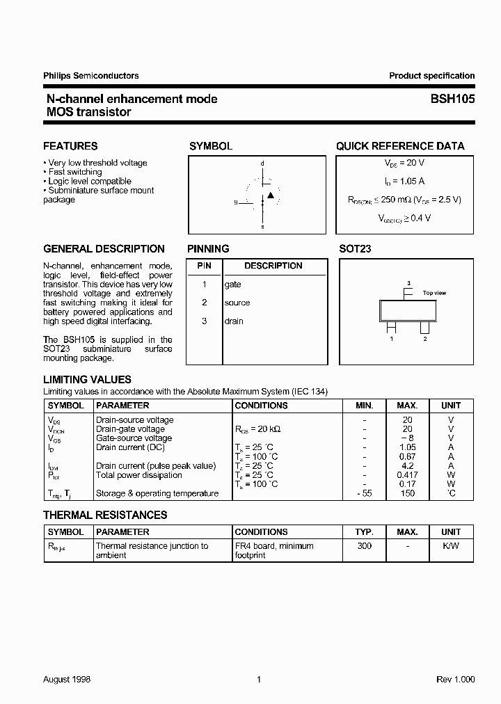 BSH105_127100.PDF Datasheet