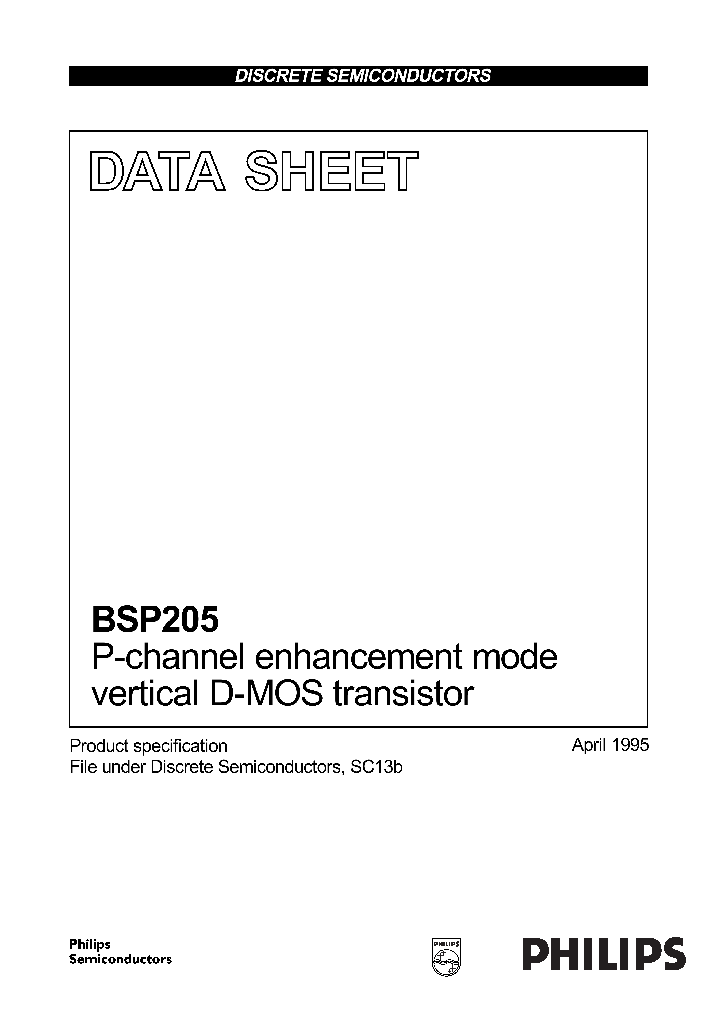 BSP205_184414.PDF Datasheet
