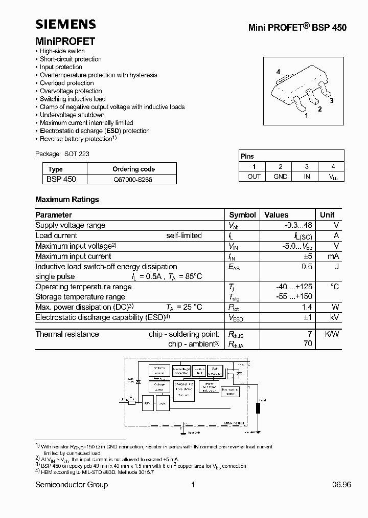 BSP450_101933.PDF Datasheet