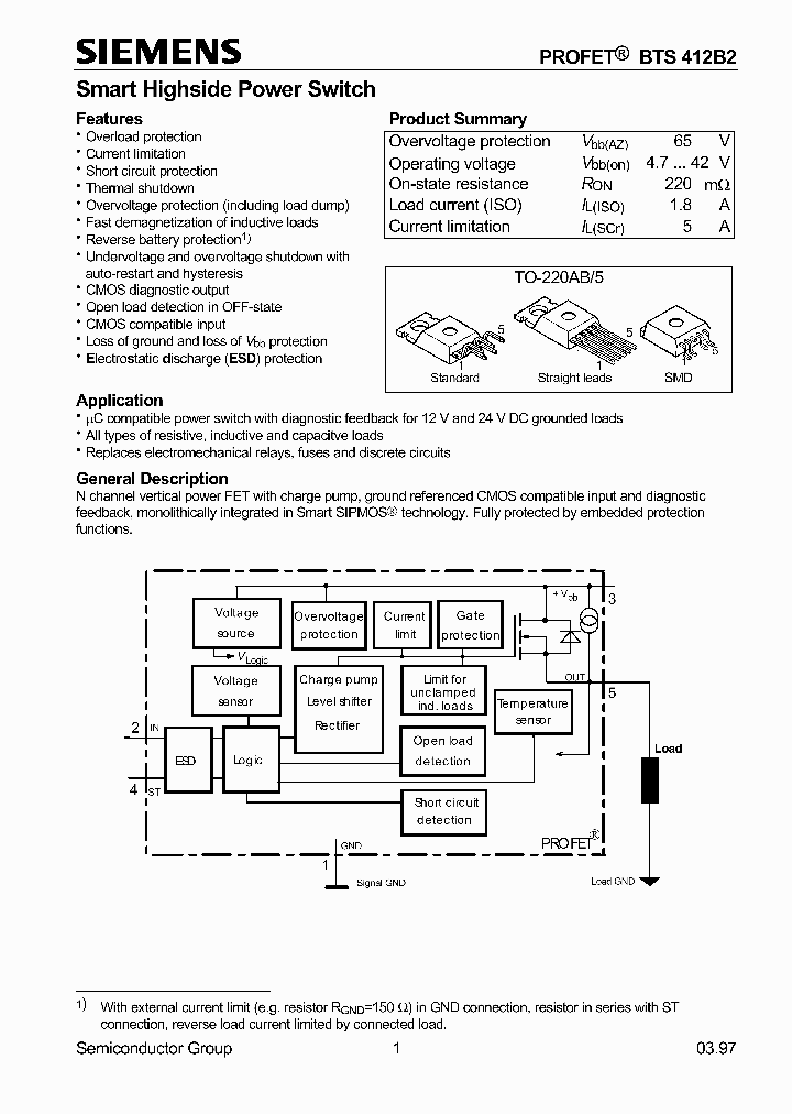 BTS412B2_64500.PDF Datasheet