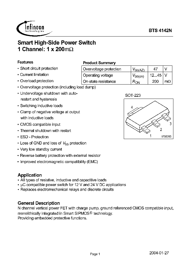 BTS4142N_64506.PDF Datasheet