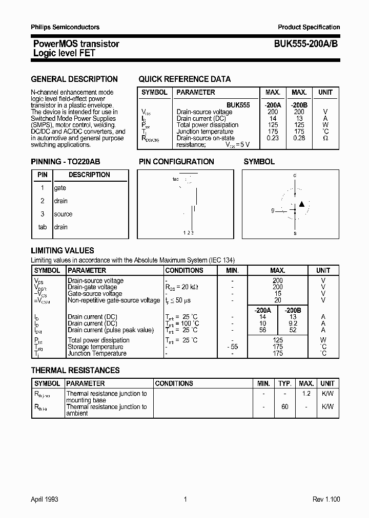 BUK555-200_45286.PDF Datasheet