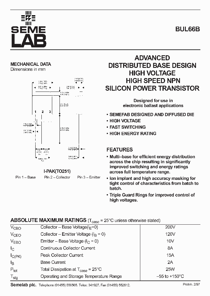 BUL66B_178640.PDF Datasheet