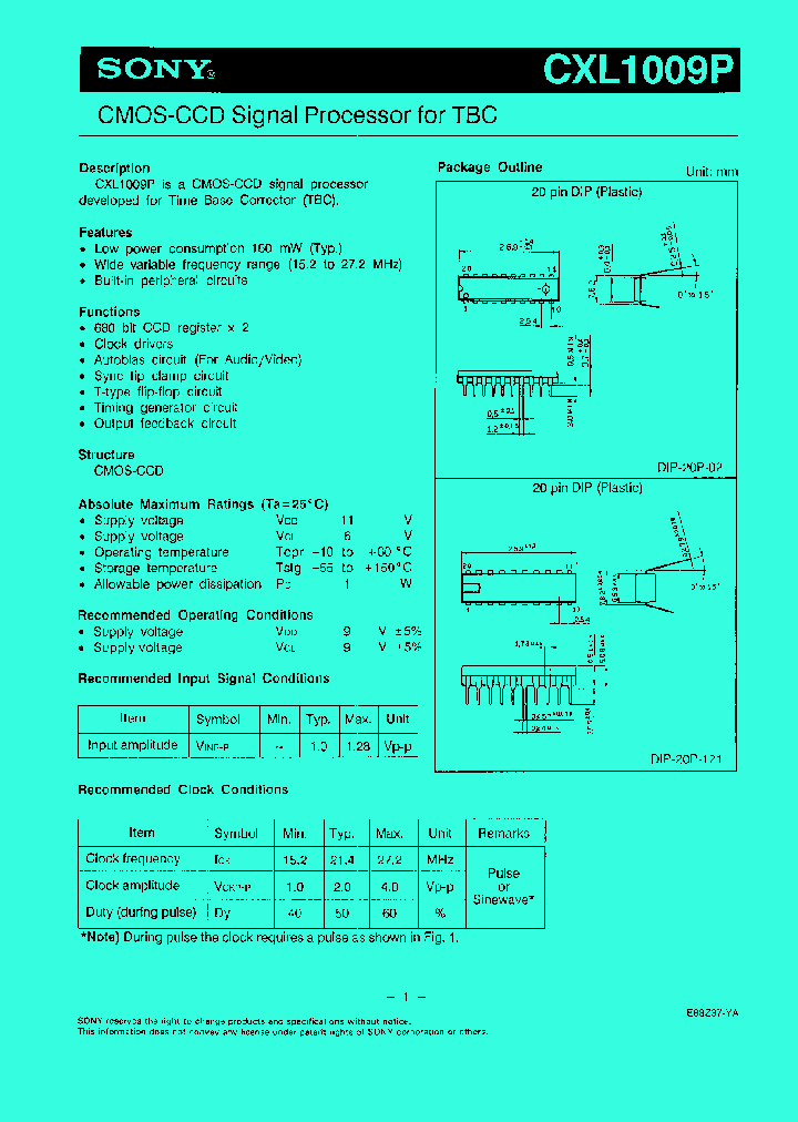 CXL1009P_143519.PDF Datasheet