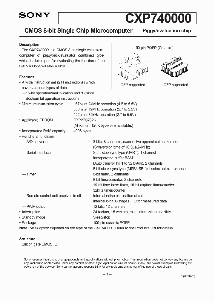 CXP740000_80286.PDF Datasheet
