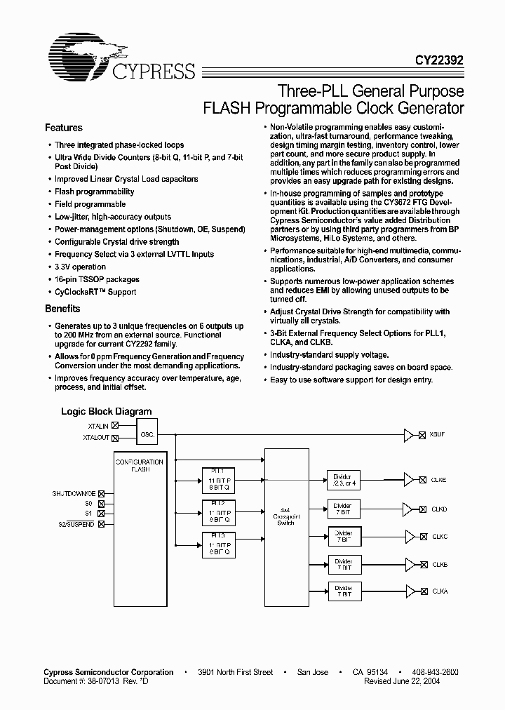 CY22392_144984.PDF Datasheet