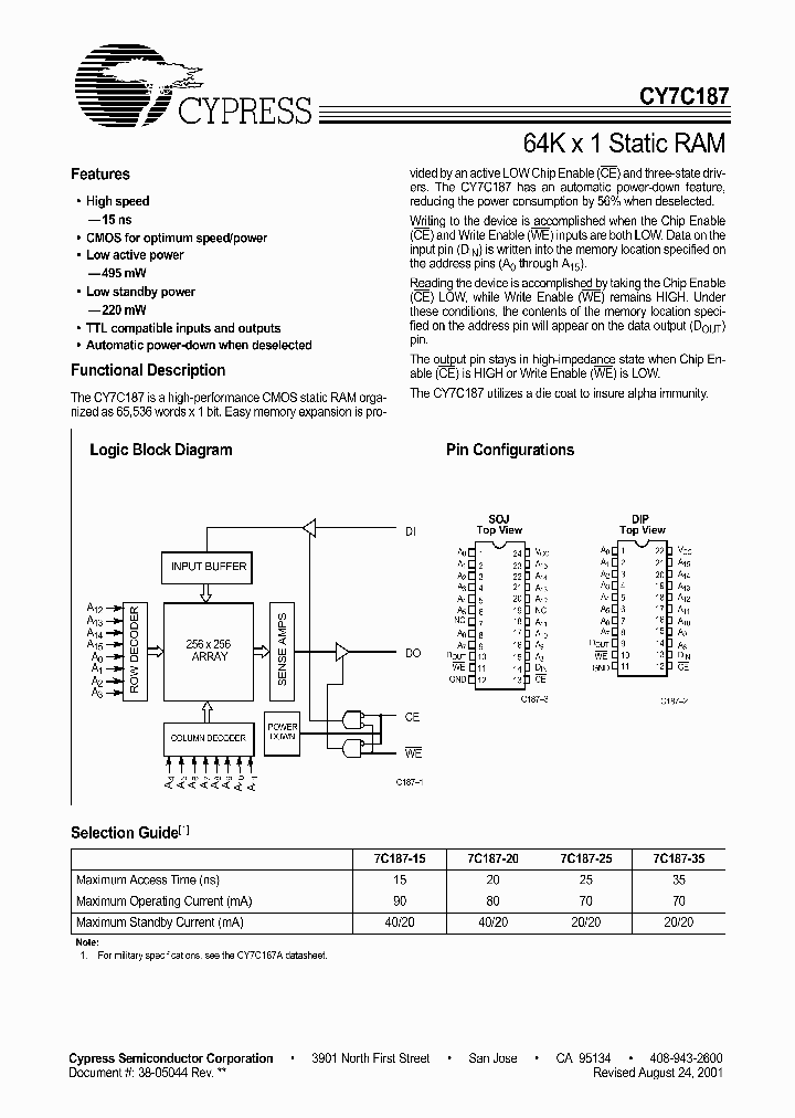 CY7C187_24472.PDF Datasheet