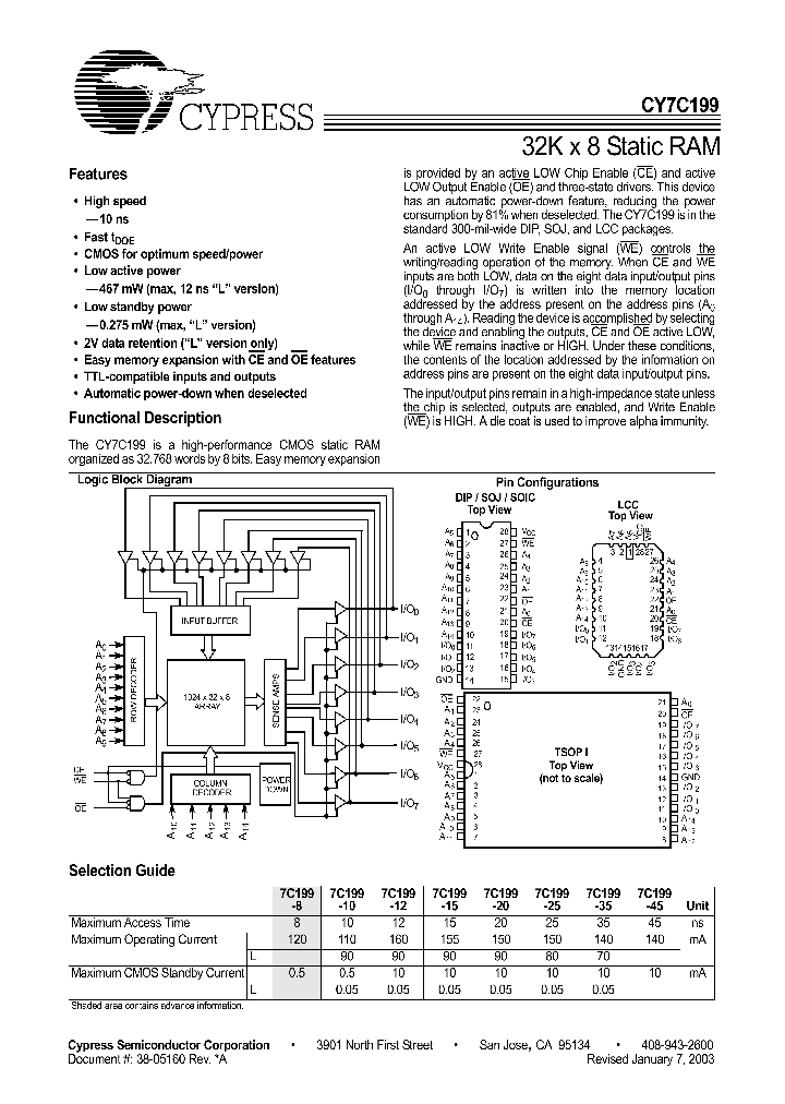 CY7C199_99265.PDF Datasheet